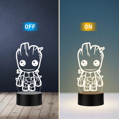 Baby Groot Character Design Night Lamp